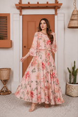 Aurney: Floral Maxi Dress - 521