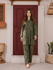 Veyra: Printed 2pc Dress - 522