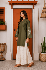 Dione: Printed 2pc Dress - 523