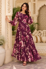 Chrysa: Floral Maxi Dress - 539