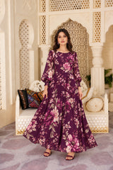Chrysa: Floral Maxi Dress - 539