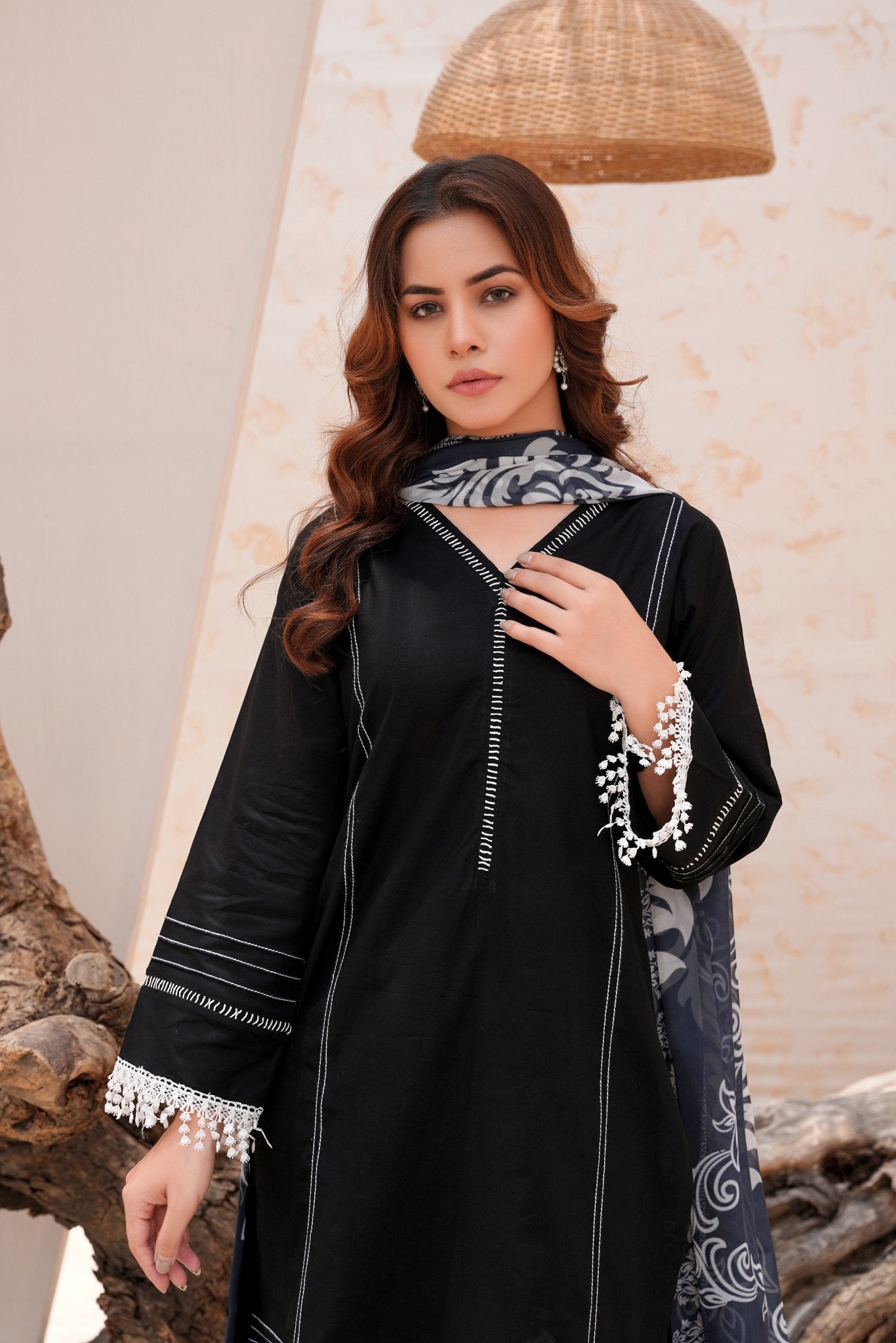 Classic Black Dress Design 3 Piece Stitched Suit for Women in Pakistan | Athena Athenapparels Classic Black Dress Design 3 Piece Stitched Suit for Women in Pakistan | Athena Athenapparels