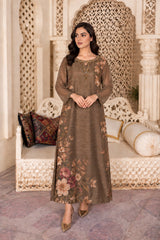Sapphire: Hand-Worked Printed Long Dress - 538