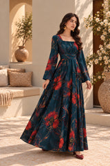 Sylena: Floral Maxi Dress - 546