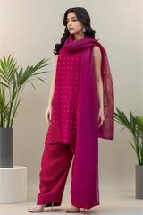 Karisa: Magenta Dress With Stone Work - 489