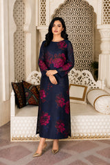 Melicia: Hand-Worked Printed Long Dress - 534