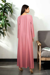 Melo: Champagne Pink Pleated Long Shirt - 456