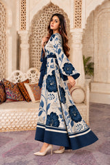 Lexy: Printed Floral Maxi Dress - 540