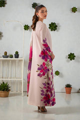 Sofira: Long Printed Dress With Hand Work - 497