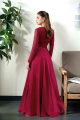 Carmen: Red Chiffon Crop Top & Silk Skirt Maxi - 454