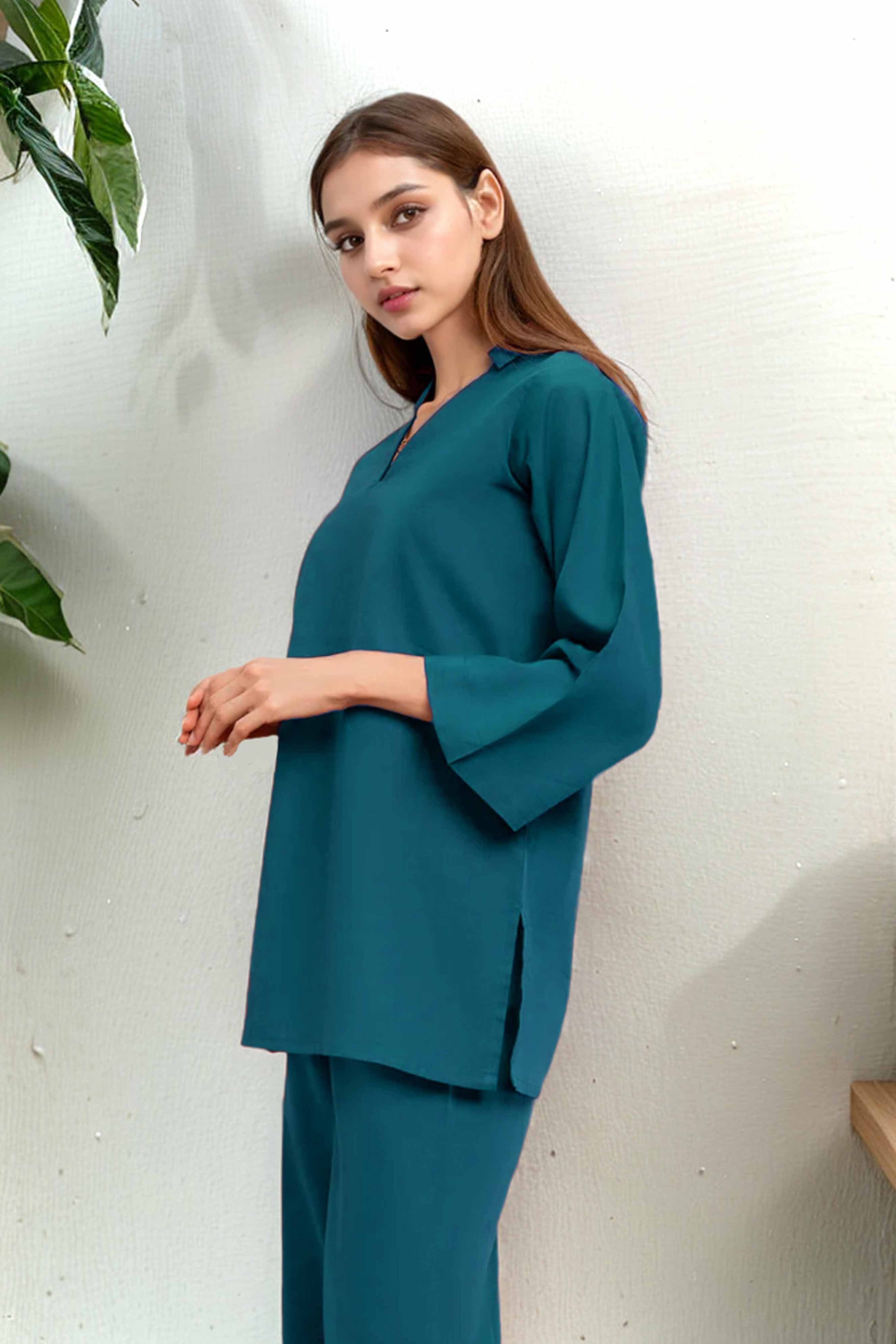 Eilidh: Teal Color Co Ord - 446
