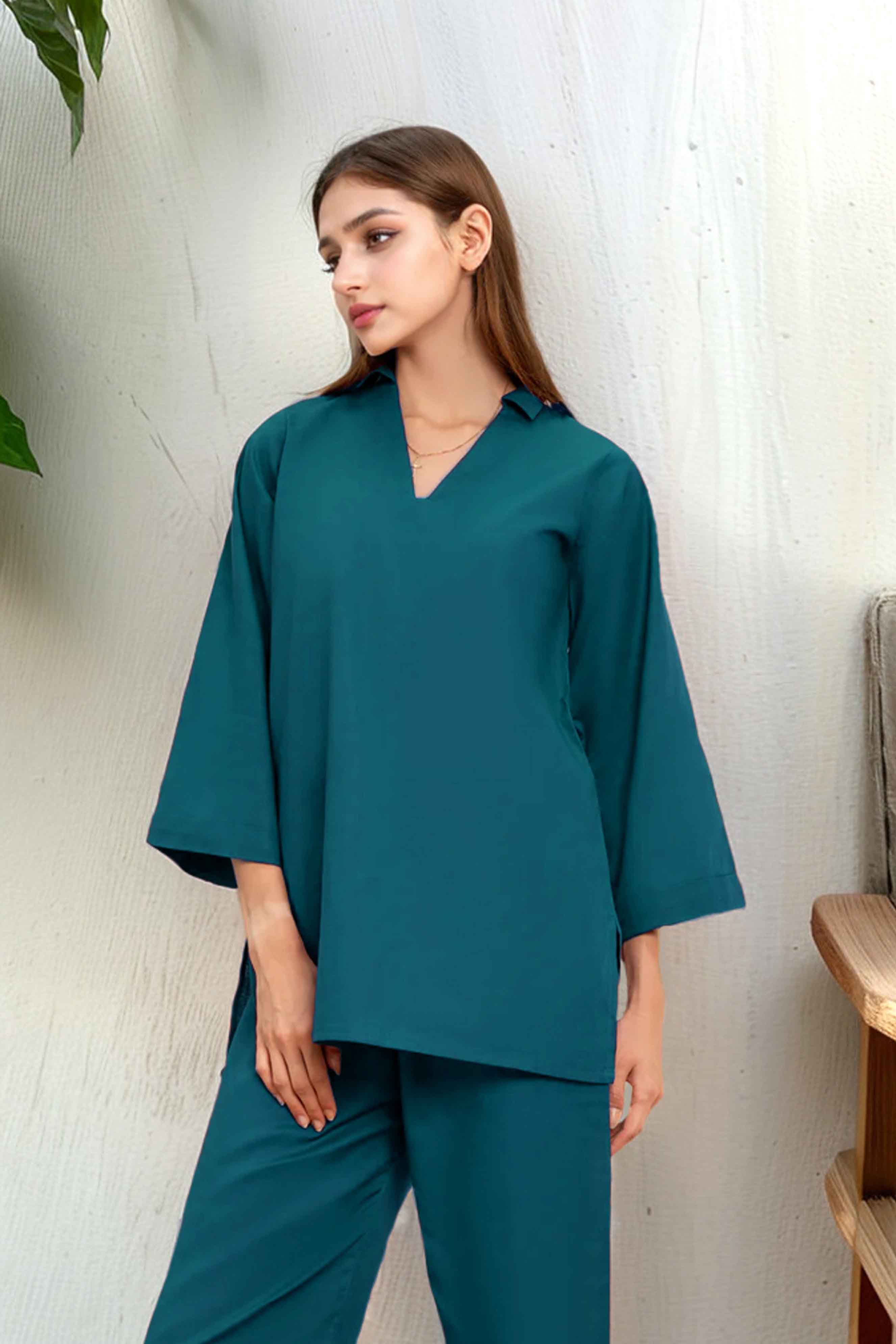 Eilidh: Teal Color Co Ord - 446